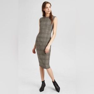 Theory size 2 plaid shift dress